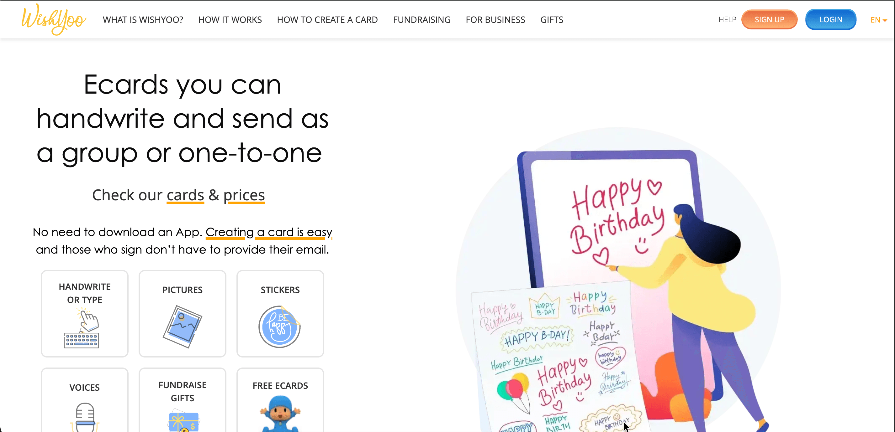 WishYoo — homepage